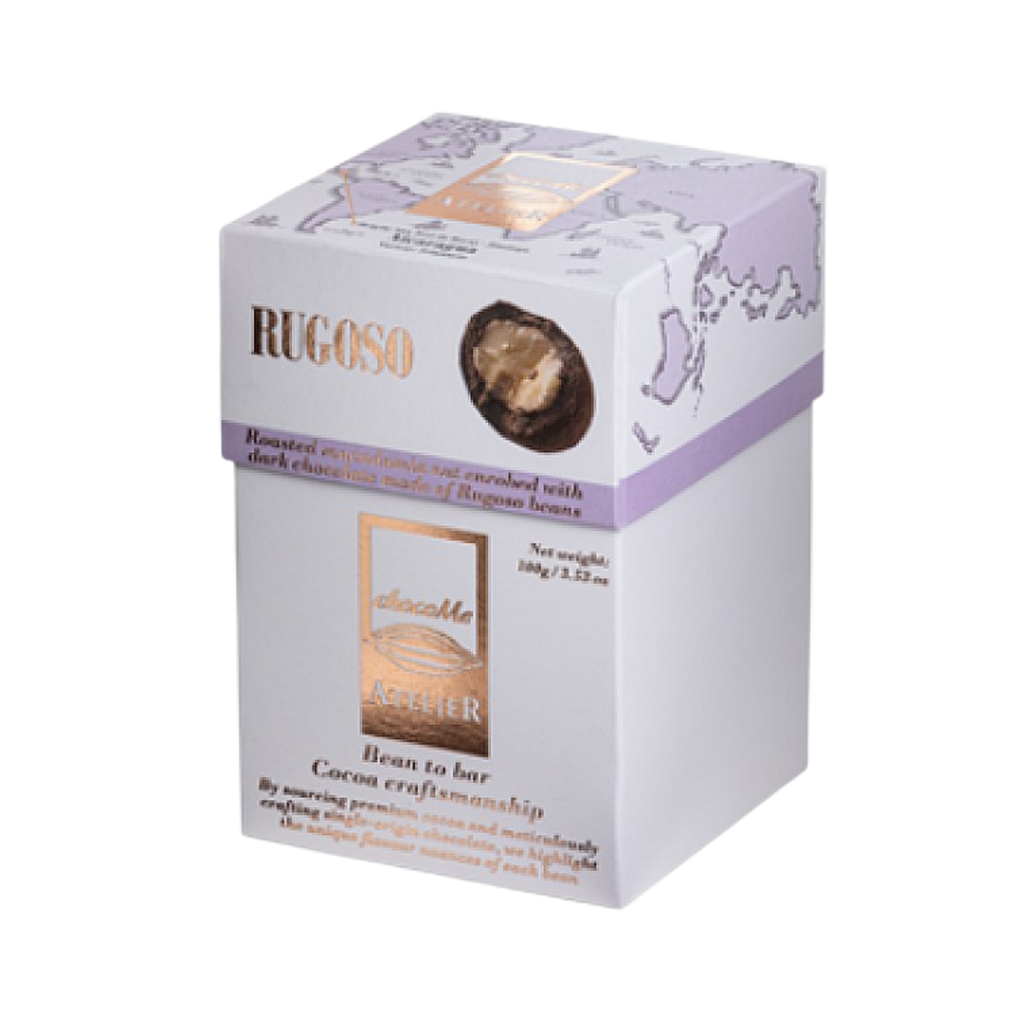 ChocoMe - Atelier Rugoso Roasted Macadamia Nuts Coated with Dark Chocolate Made from Cocoa Beans