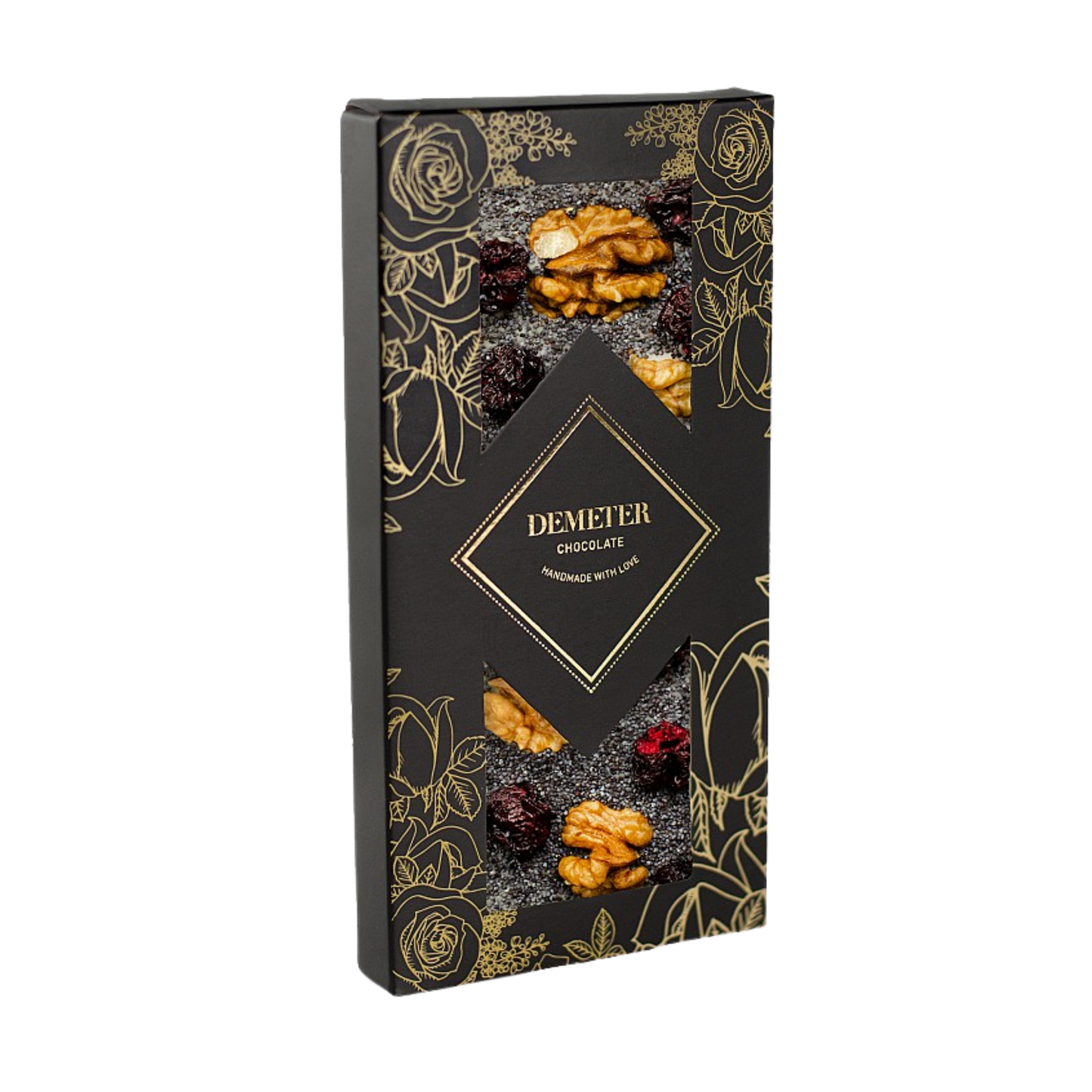 Demeter Chocolate - Fehércsokoládé meggyel, mákkal és dióval