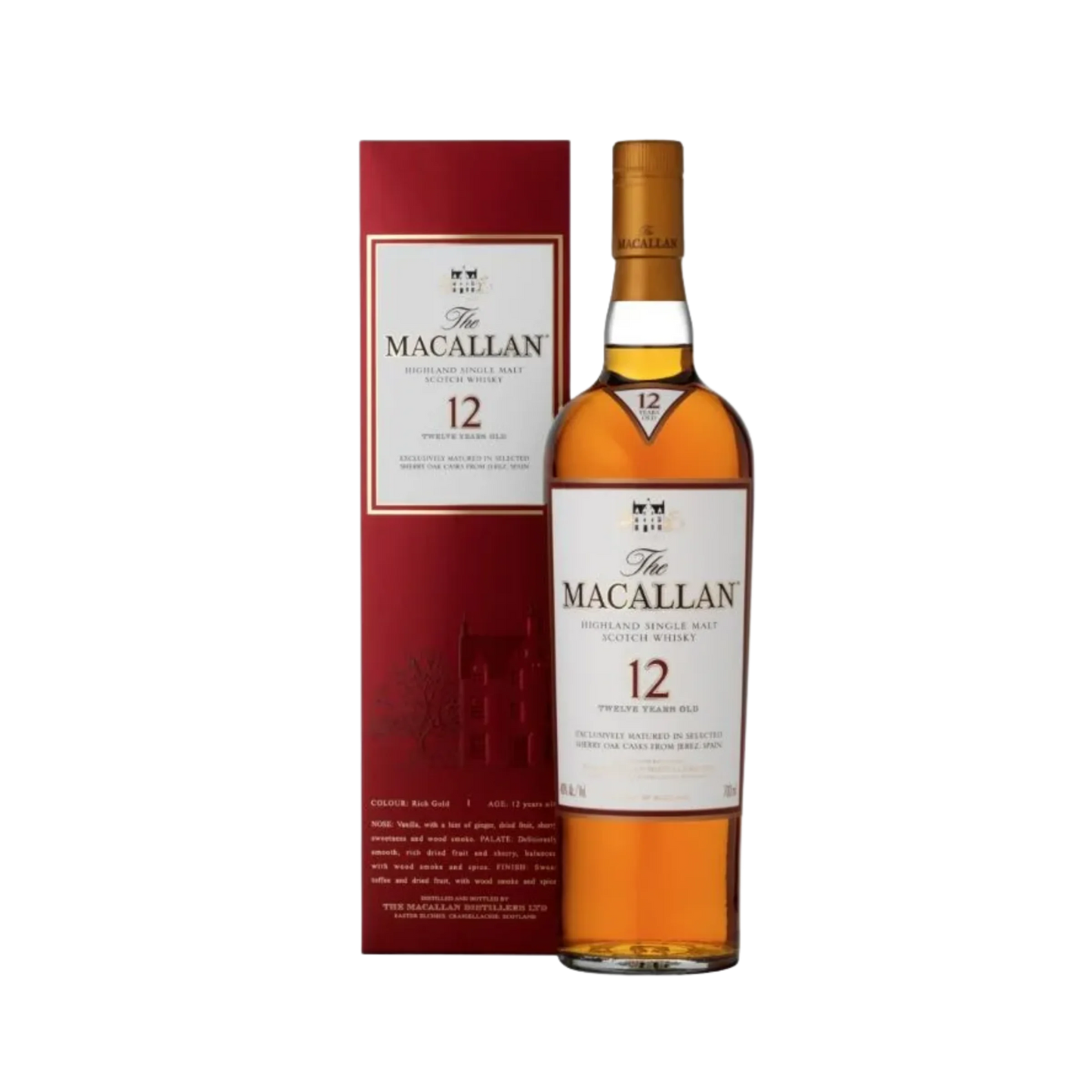 Macallan - 12 years Sherry Oak Highland Single Malt Scotch Whisky