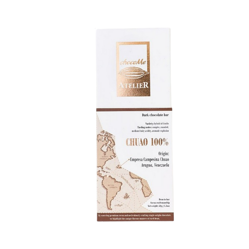 ChocoMe  -  Étcsokoládé Chuao-ból származó kakaóbabból 100%