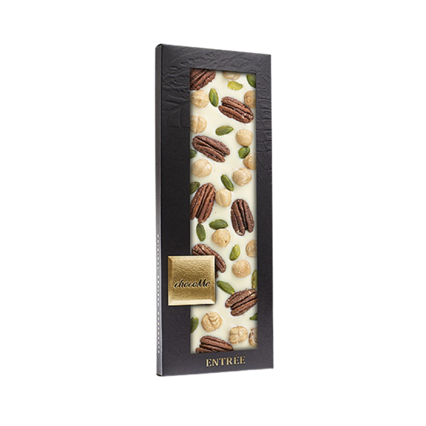 ChocoMe - Fehércsokoládé, Pekándió, Brontei pisztácia, Piemonte-i mogyoró