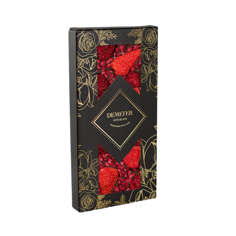 Demeter Chocolate - Dark Chocolate with Strawberry and Raspberry