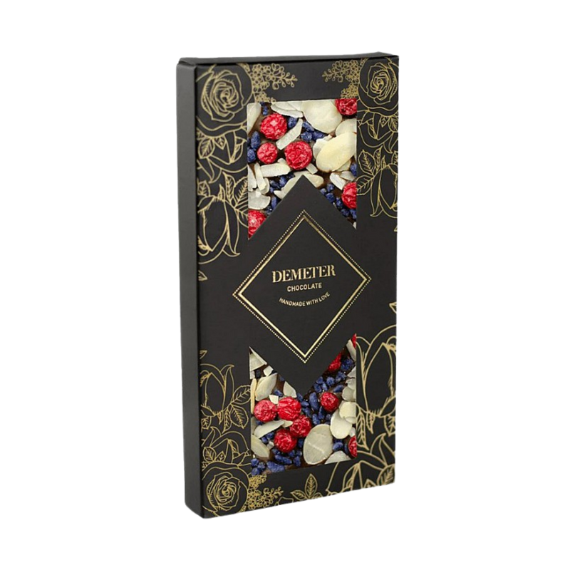 Demeter Chocolate - White chocolate with violet, redcurrant and blackcurrant