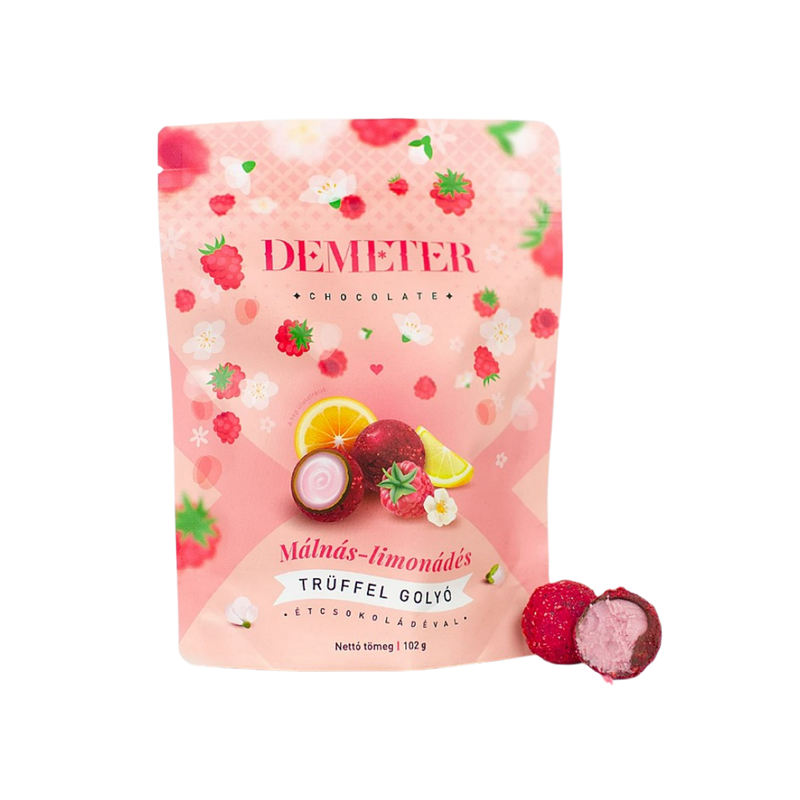 Demeter Chocolate - Raspberry lemonade truffle with dark chocolate