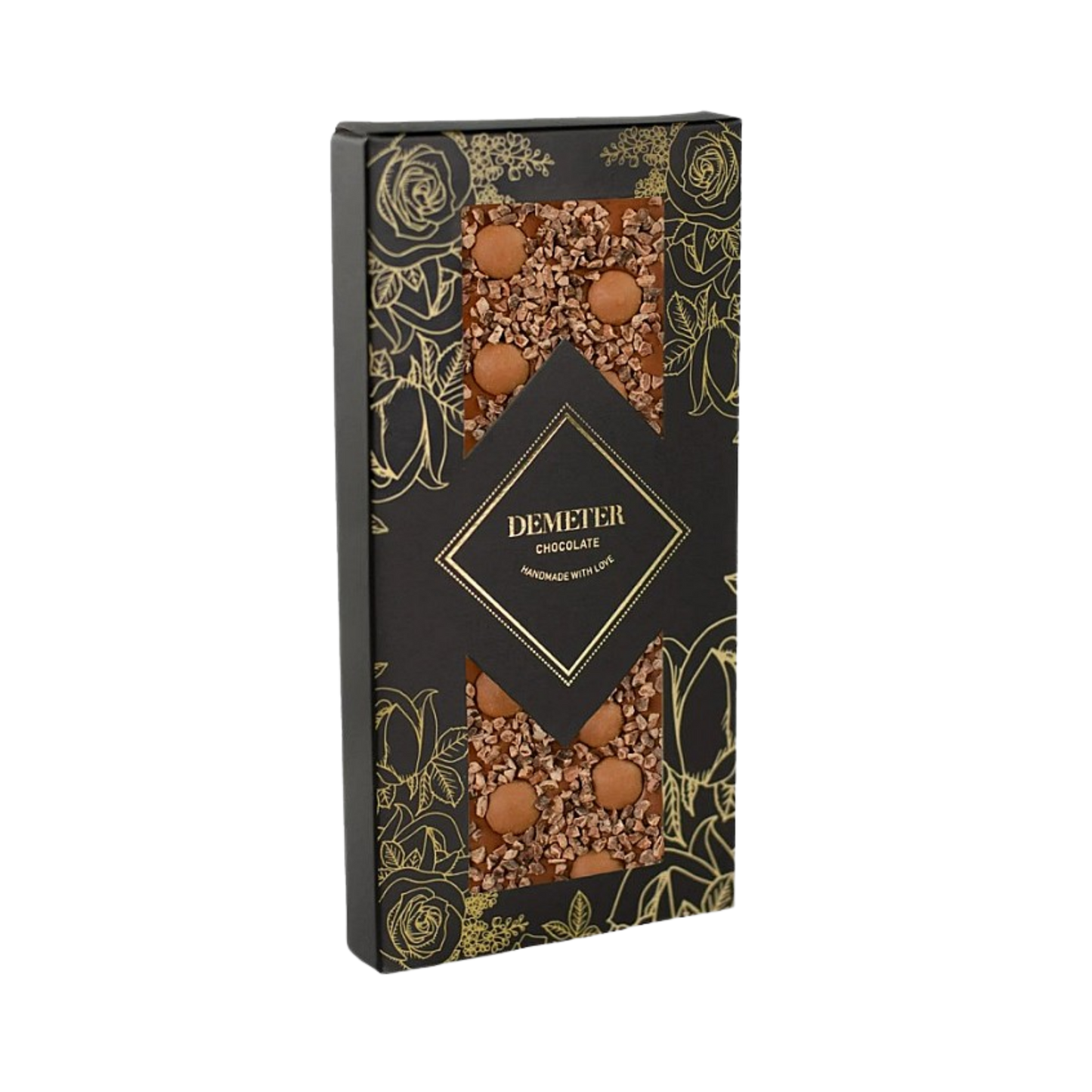 Demeter Chocolate - Milk chocolate with caramel chocolate pastilles and cocoa nibs