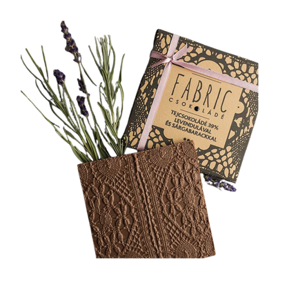 Fabric Chocolate - Milk chocolate with lavender and apricot