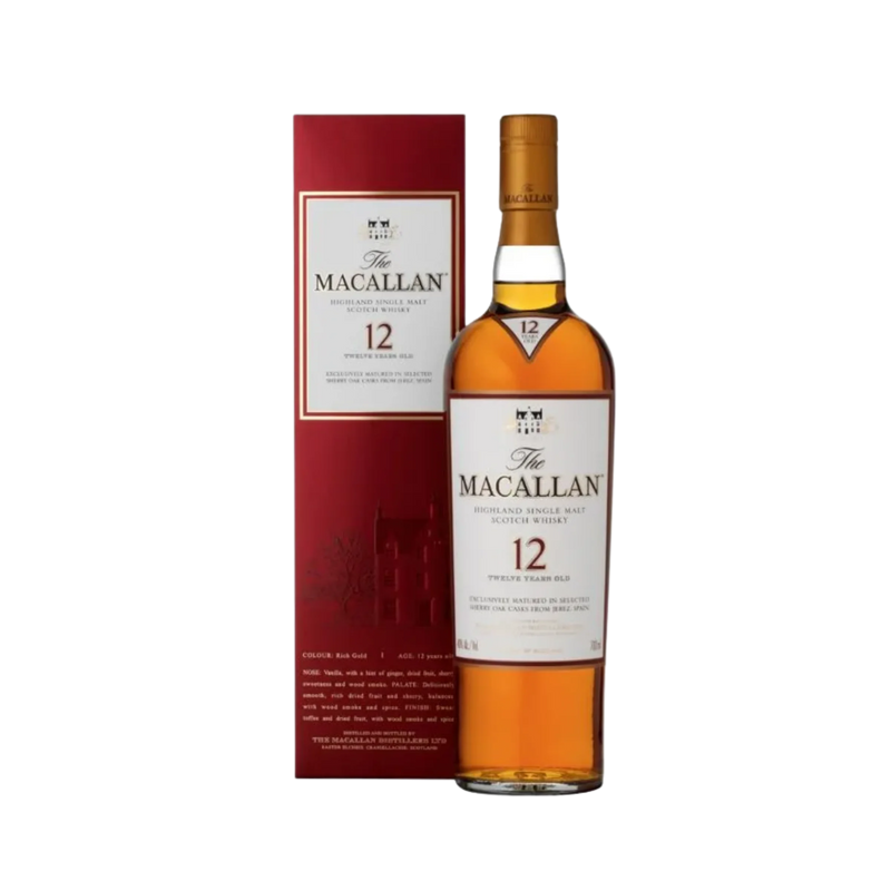 Macallan - 12 years Sherry Oak Highland Single Malt Scotch Whisky