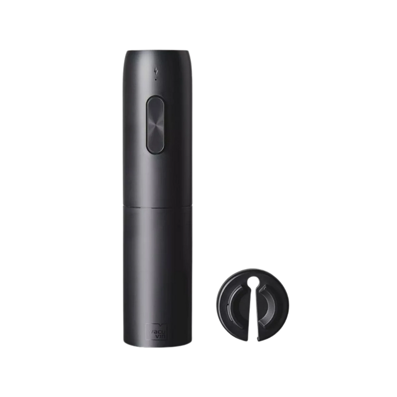 Vacu Vin - Elektromos dugóhúzó bornyitó fóliavágóval Elegáns díszdobozban, újratölthető, akkumulátoros, töltőkábellel