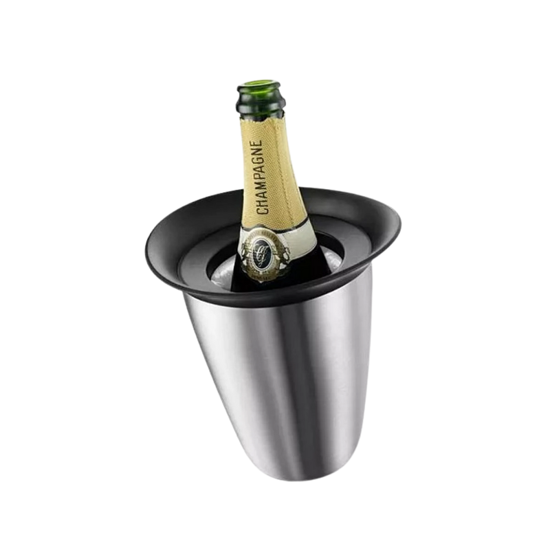Vacu Vin - Pezsgőhűtő Elegant inox, hűtő mandzsettával