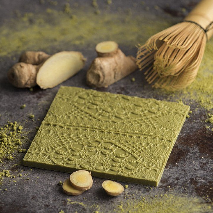 Fabric Chocolate - White chocolate with Japanese green tea and ginger