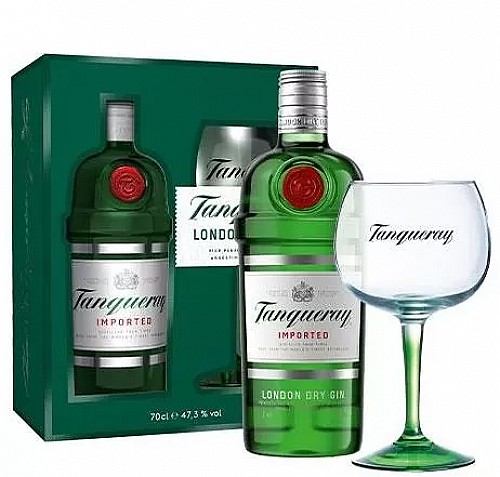 Tanqueray London Dry Gin (0,7L 43,1%) ( 1 db pohár + DD)