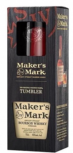 Makers Mark Whiskey (DD + Pohár) (0,7L 45%)