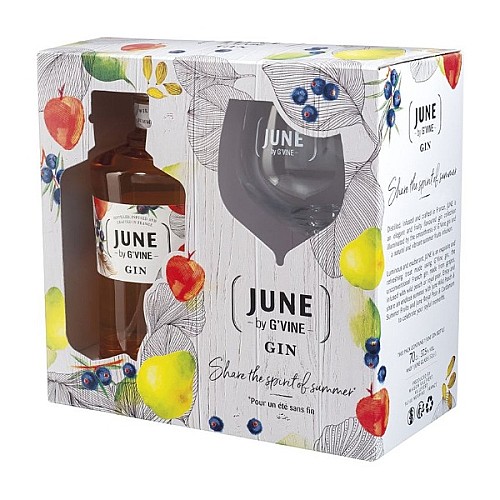 June by G'Vine Wild Peach Gin (DD+Pohár) [0,7L|37,5%]