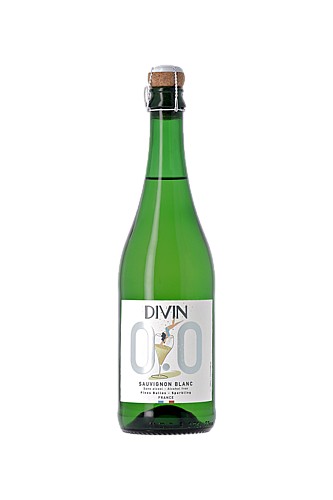 DIVIN Sauvignon Blanc Sparkling alkoholmentesített borból (94%) készült széndioxiddal dúsított alkoholmentes ital (0,75 L)