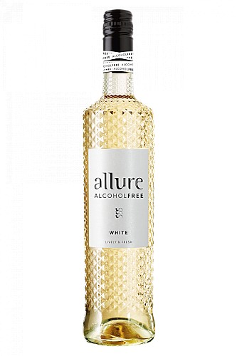 Allure alkoholmentesített fehér borból (96,3%) készült alkoholmentes ital (0,75 L)