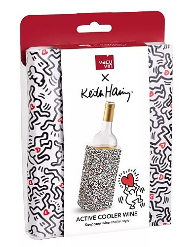 Vacu Vin Borhűtő mandzsetta Keith Haring mintával