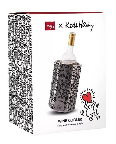 Vacu Vin Borhűtő HIVE Keith Haring mintával Kaptár rozsdamentes acél inox