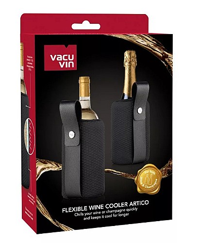 Vacu Vin Bor- és pezsgőhűtő mandzsetta Artico Flexible fekete