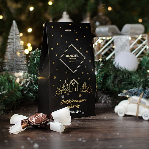 DemeterChocolate Gesztenyés marcipános szaloncukor díszdobozban