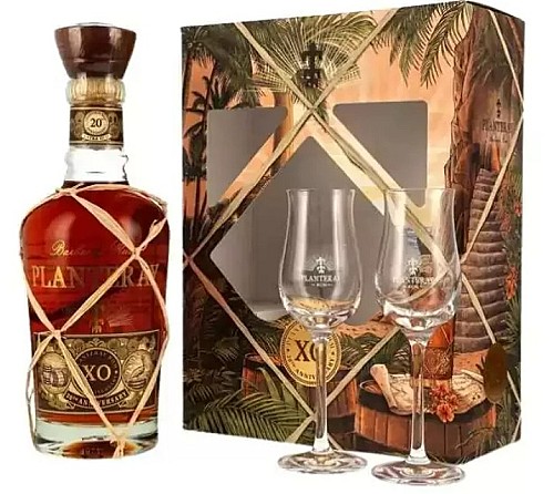 Plantation XO Extra Old Rum (DD+2 Pohár) (0,7L 40%)