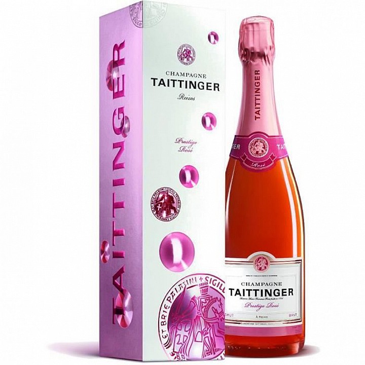 Taittinger Brut Prestige Rosé (0,75 L) - díszdobozzal - száraz