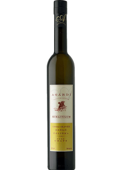 Agárdi Miraculum Irsai Olivér szőlő pálinka (0,5 L) (40 %)